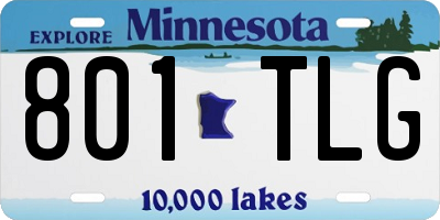 MN license plate 801TLG