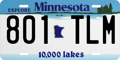 MN license plate 801TLM