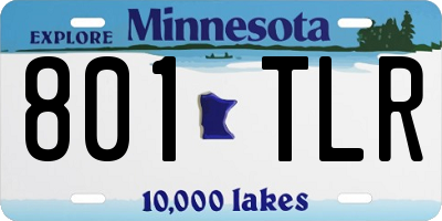 MN license plate 801TLR
