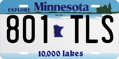 MN license plate 801TLS
