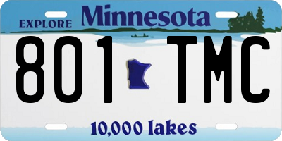 MN license plate 801TMC