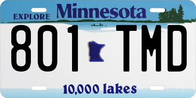 MN license plate 801TMD