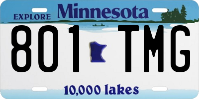 MN license plate 801TMG