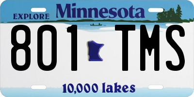 MN license plate 801TMS