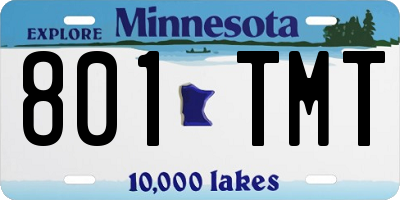 MN license plate 801TMT
