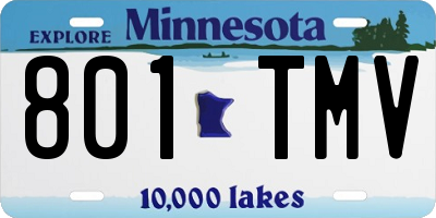 MN license plate 801TMV
