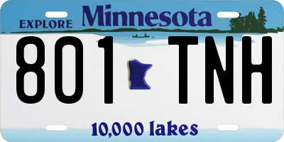 MN license plate 801TNH
