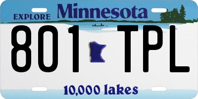 MN license plate 801TPL