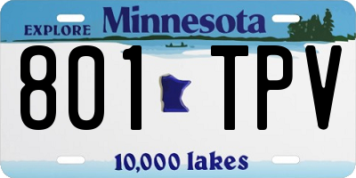 MN license plate 801TPV
