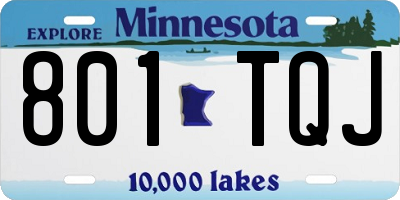 MN license plate 801TQJ