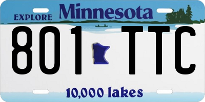 MN license plate 801TTC