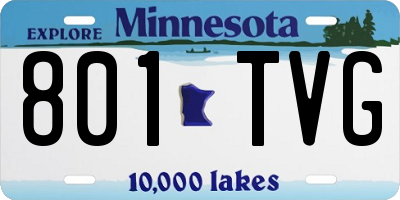 MN license plate 801TVG