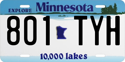 MN license plate 801TYH