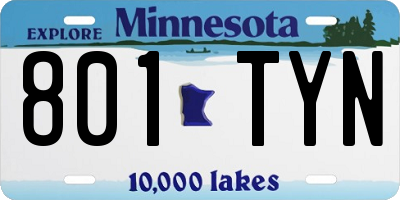 MN license plate 801TYN