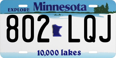 MN license plate 802LQJ