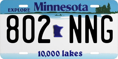MN license plate 802NNG