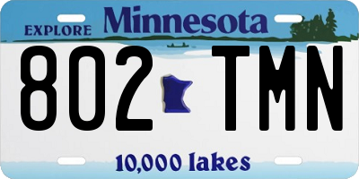 MN license plate 802TMN