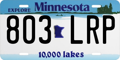 MN license plate 803LRP