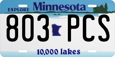 MN license plate 803PCS