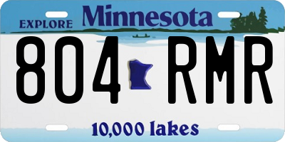 MN license plate 804RMR