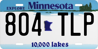 MN license plate 804TLP