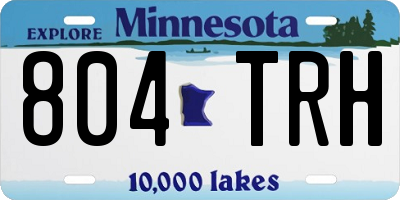 MN license plate 804TRH