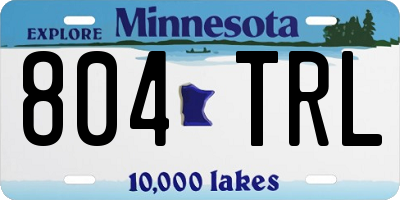 MN license plate 804TRL