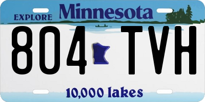 MN license plate 804TVH