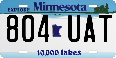 MN license plate 804UAT