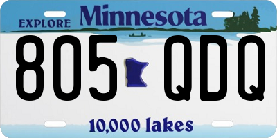 MN license plate 805QDQ