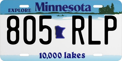 MN license plate 805RLP