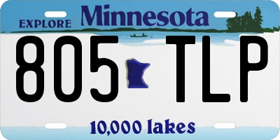 MN license plate 805TLP