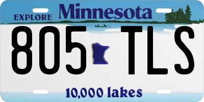 MN license plate 805TLS