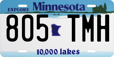MN license plate 805TMH