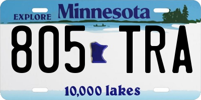 MN license plate 805TRA