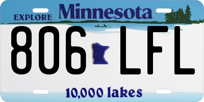 MN license plate 806LFL