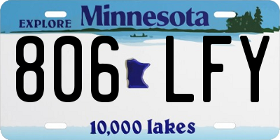 MN license plate 806LFY