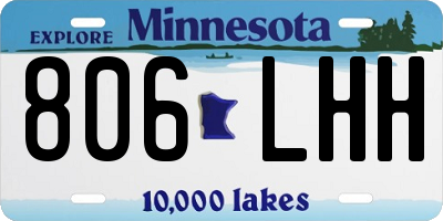 MN license plate 806LHH