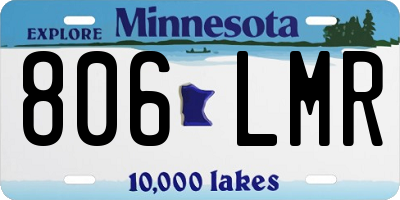 MN license plate 806LMR