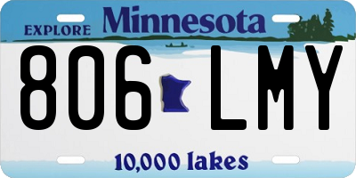 MN license plate 806LMY