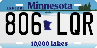 MN license plate 806LQR