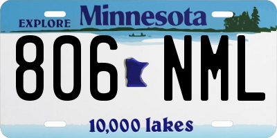 MN license plate 806NML
