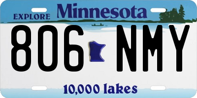 MN license plate 806NMY