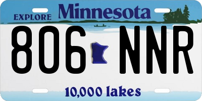 MN license plate 806NNR