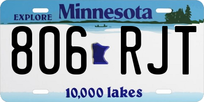 MN license plate 806RJT