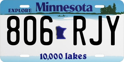 MN license plate 806RJY