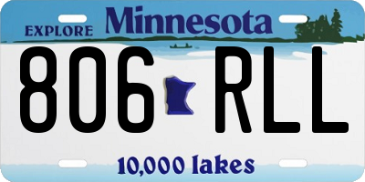 MN license plate 806RLL