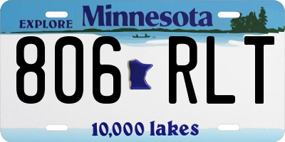 MN license plate 806RLT