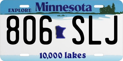 MN license plate 806SLJ