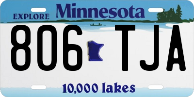 MN license plate 806TJA